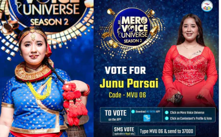 आठराई तेह्रथुम-ताप्लेजुङकी गायिका जुनु प्रसाई ‘मेरो भ्वाइस युनिभर्स–२’ को प्रतिस्पर्धामा