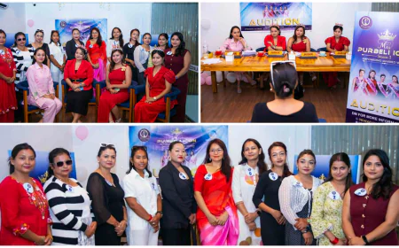 मिसेस पूर्वेली आइकन तेश्रो संस्करणको पहिलो अडिसन इटहरीमा आइतबार सम्पन्न